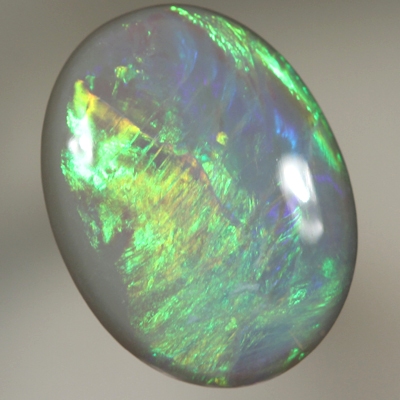 SOLID SEMI BLACK OPAL Bright orange and green 